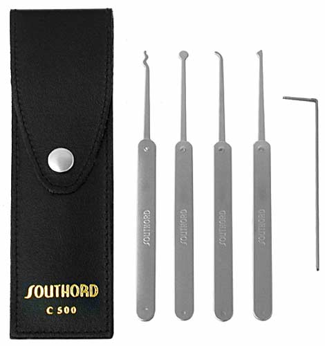 Five Piece Slim Line Lock Pick Set - C500 