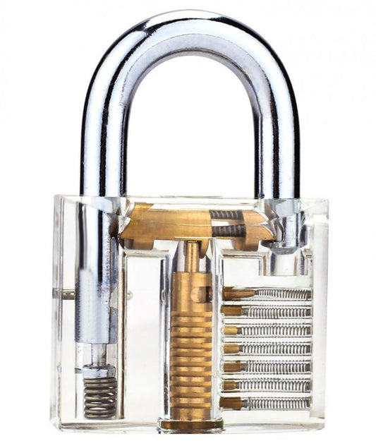 BROCKHAGE® Clear Demonstration & Practice Padlock - by Brockhage