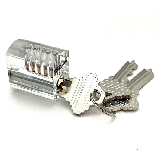 Brockhage Clear Practice Lock (Spool Pins)