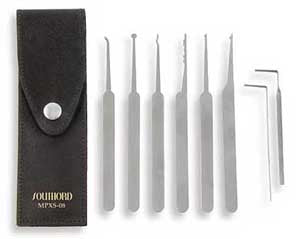 8 Piece Lock Pick Set